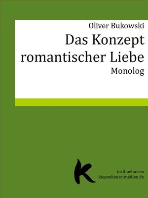 cover image of DAS KONZEPT ROMANTISCHER LIEBE